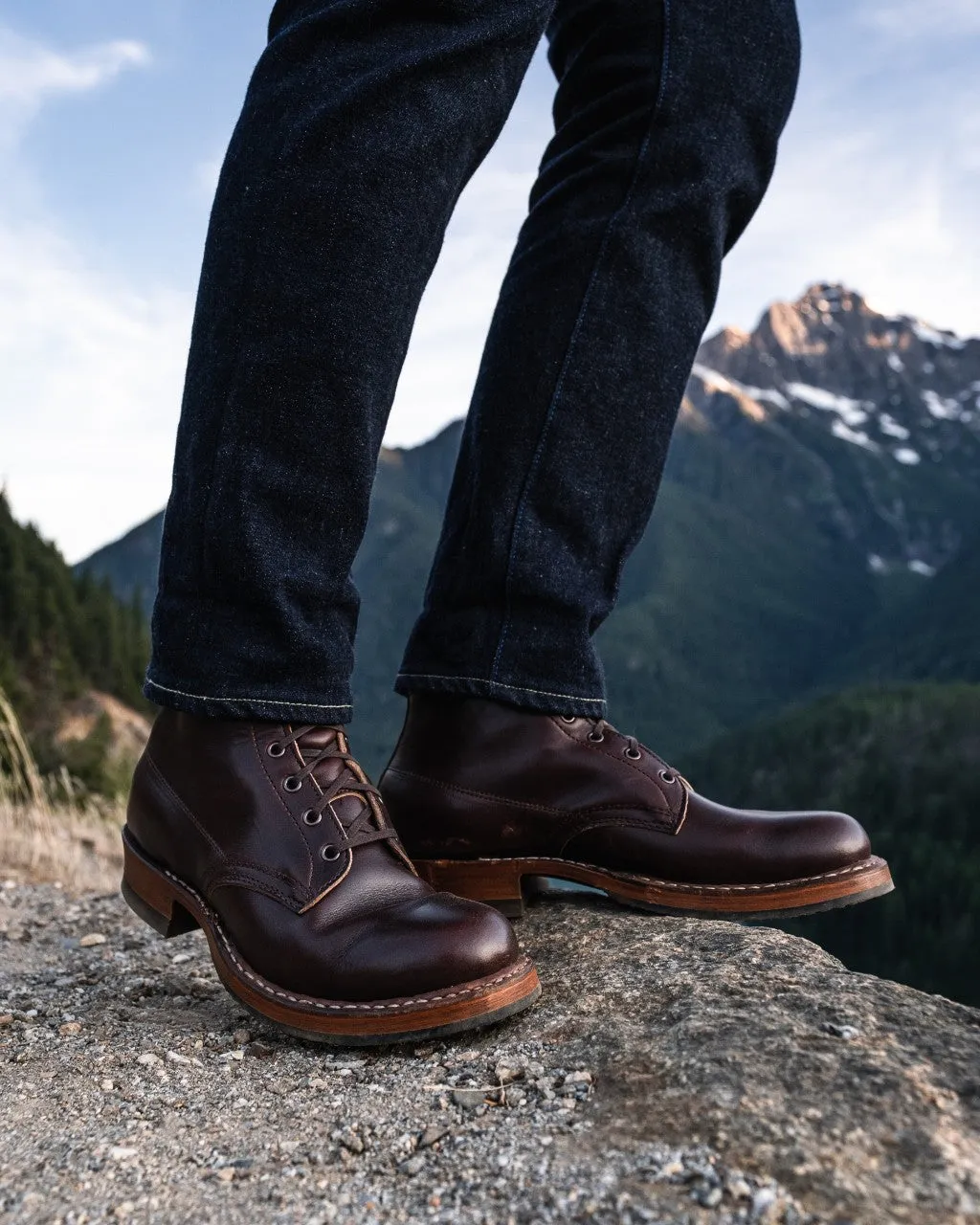 White’s Boots Plain Toe Dark Brown Chromexcel