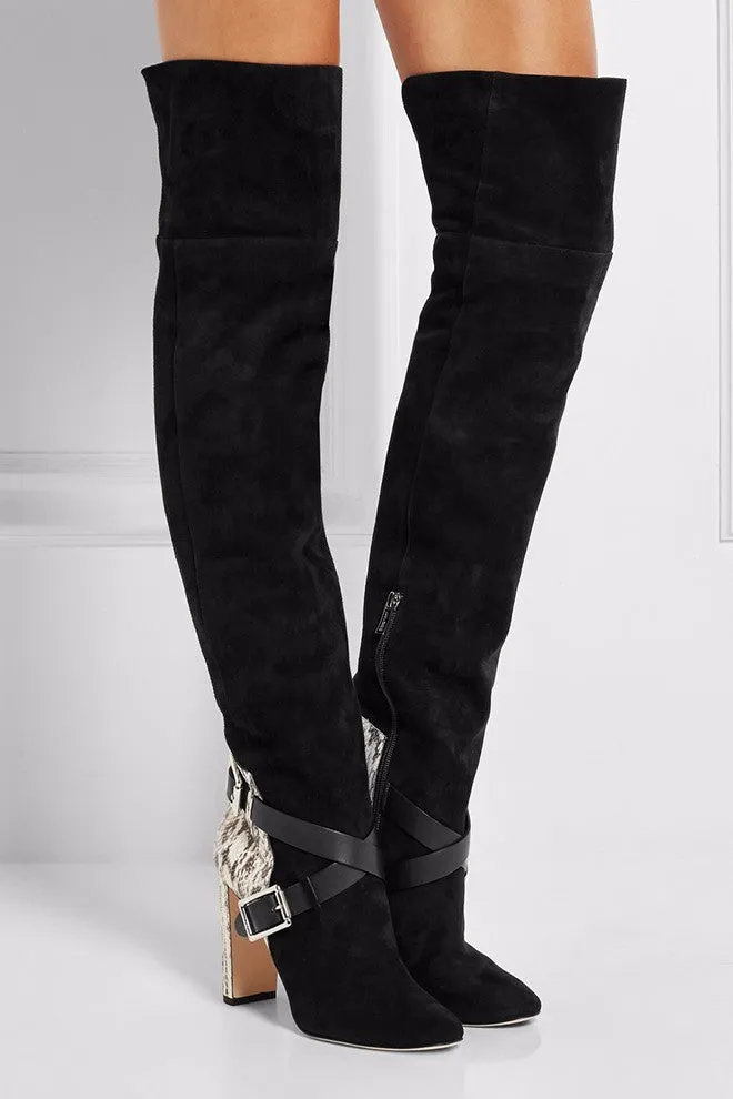 Women's Thigh-high Fashion Suede Boots