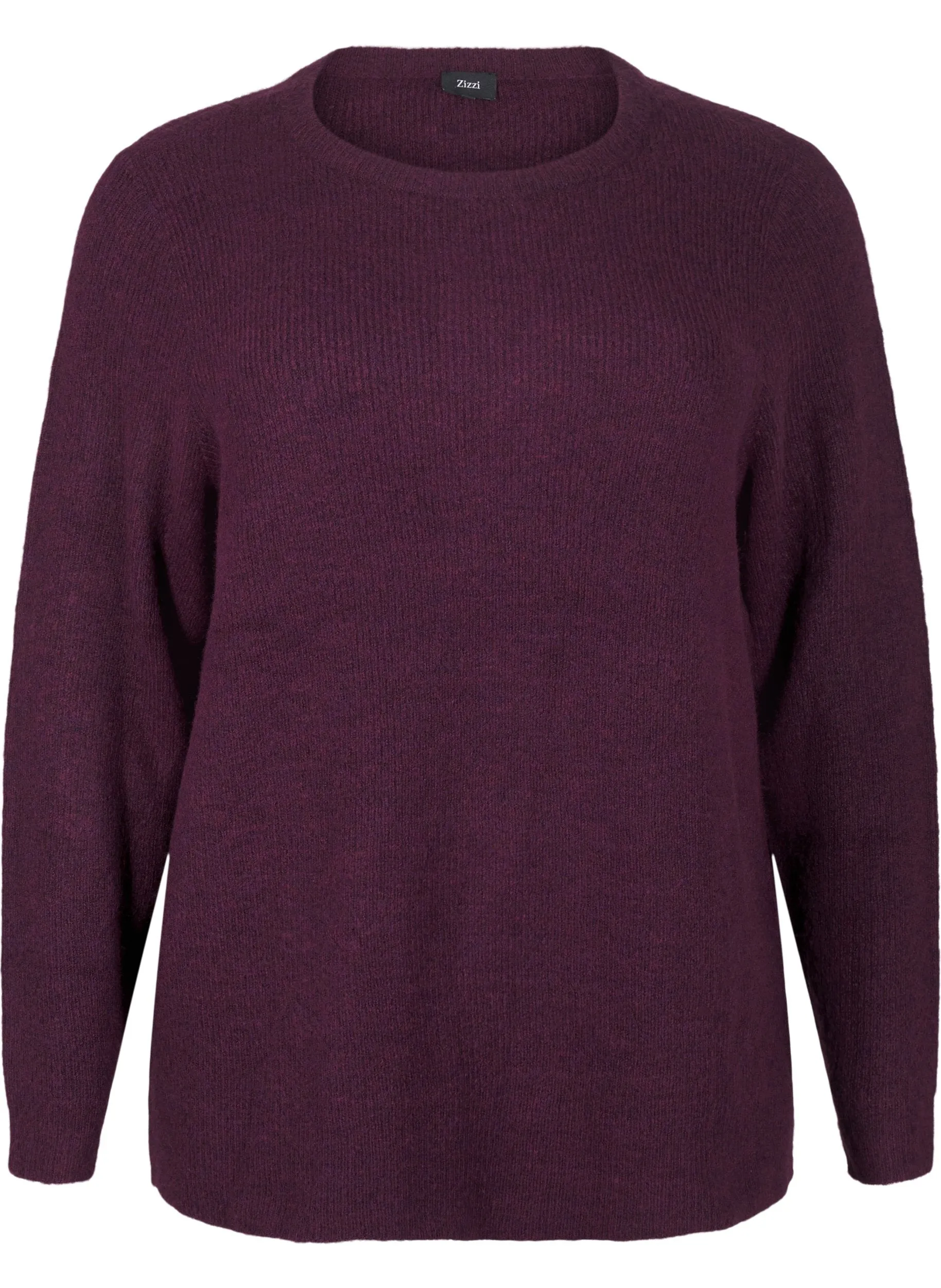 Zizzi Maya Knit Jumper in Purple